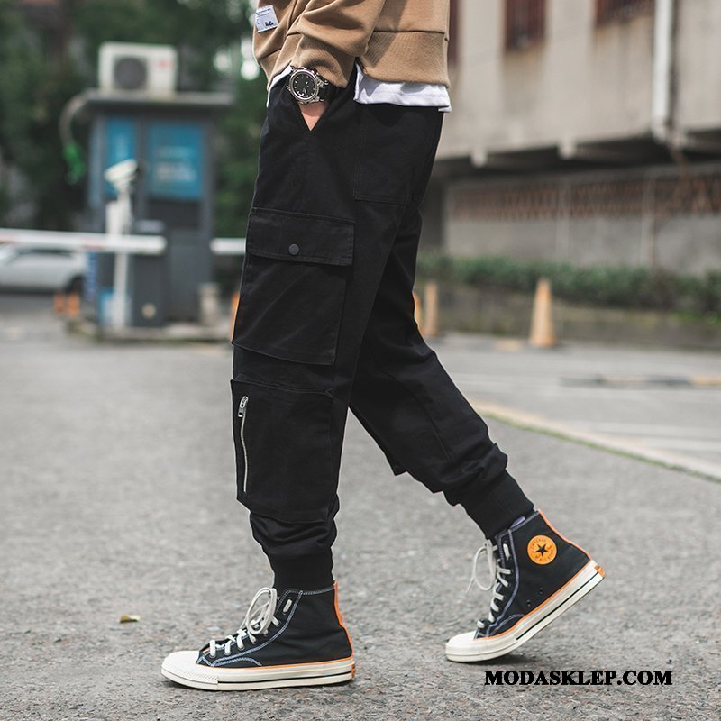Męskie Spodnie Cargo Na Sprzedaż Męska Jesień Casual Super Slim Fit Szary
