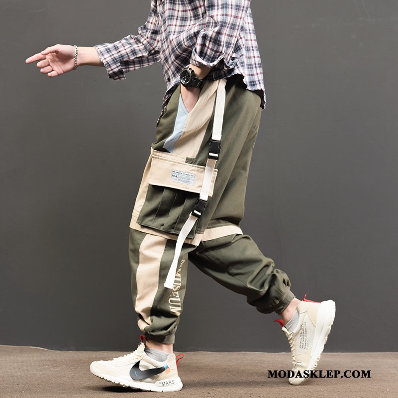 Męskie Spodnie Cargo Tanie Męska Hip-hop Szerokie Super Slim Fit Szary