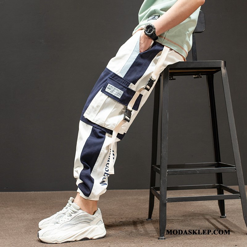 Męskie Spodnie Cargo Tanie Męska Hip-hop Szerokie Super Slim Fit Szary