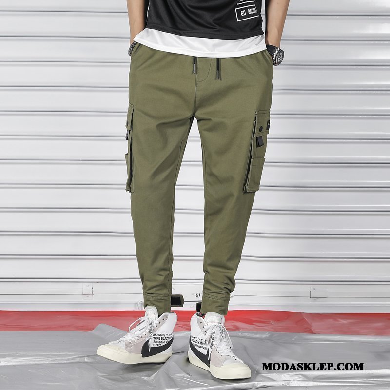 Męskie Spodnie Cargo Tanie Slim Fit Harlan Casualowe Spodnie Męska Modna Marka Khaki