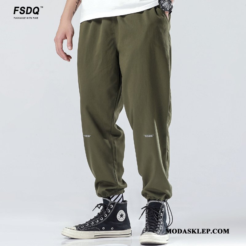 Męskie Spodnie Kup Cargo Casualowe Spodnie Szerokie Męska Slim Fit Niebieski
