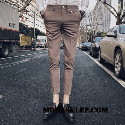 Męskie Spodnie Na Sprzedaż Slim Fit Lato Męska Chudy Casualowe Spodnie Khaki