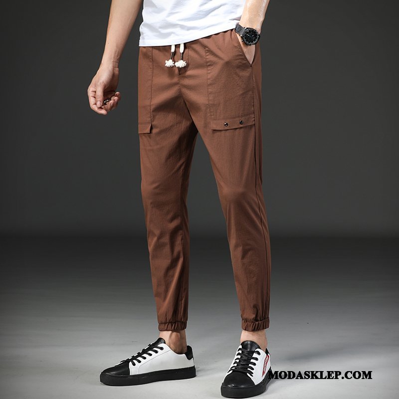 Męskie Spodnie Oferta Lato Slim Fit Wiosna Męska Młodzież