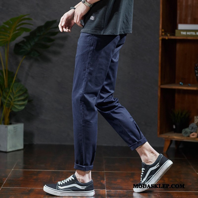 Męskie Spodnie Sprzedam Slim Fit Męska Proste Wiosna Tendencja Szary