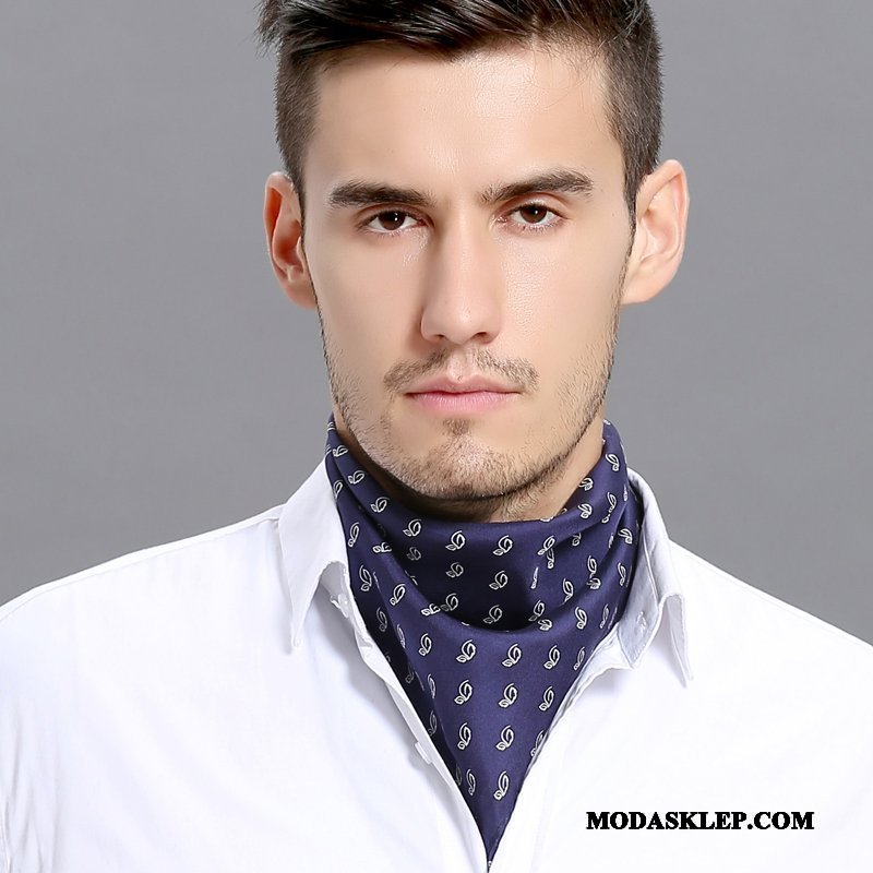 Męskie Szalik Online Jedwab Koszula Chustka Hip Hop Trendy Czarny