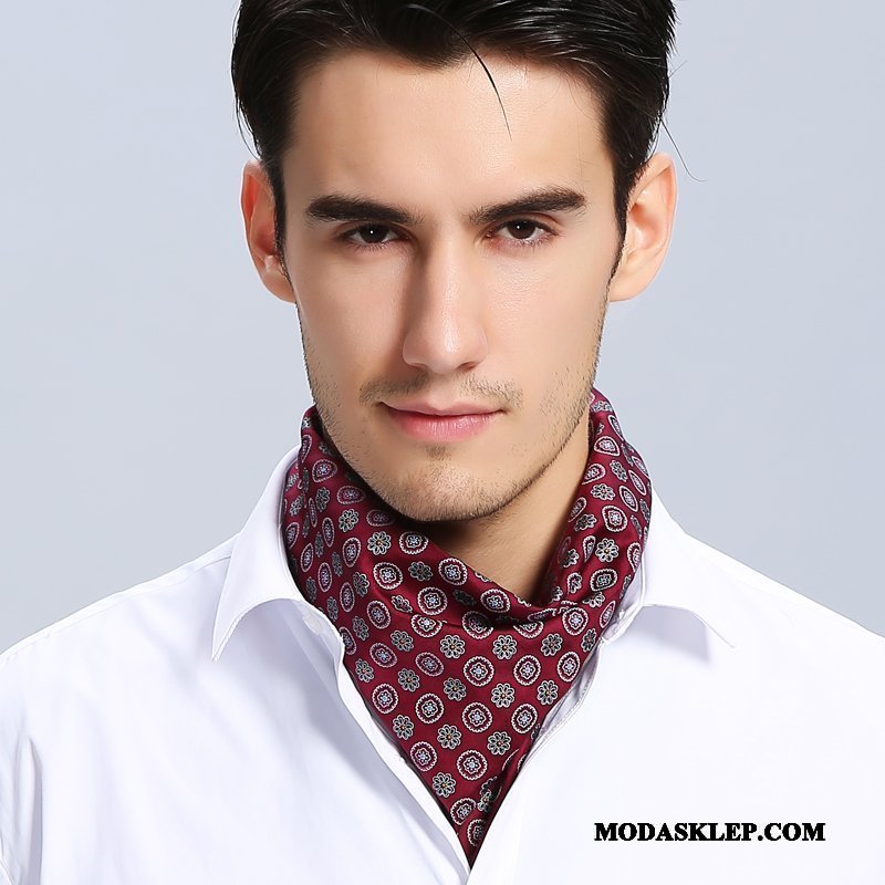 Męskie Szalik Online Jedwab Koszula Chustka Hip Hop Trendy Czarny