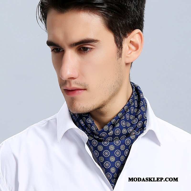 Męskie Szalik Online Jedwab Koszula Chustka Hip Hop Trendy Czarny