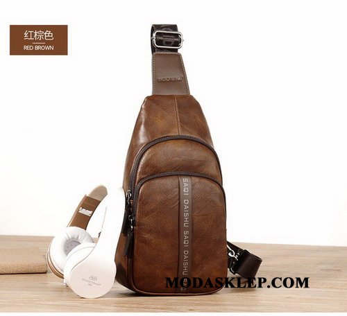Męskie Torby Na Ramię Oferta Mały Miękka Skóra Torba Na Ramię Męska Casual Khaki