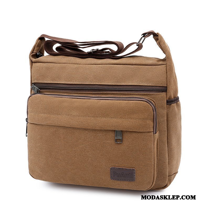 Męskie Torby Na Ramię Sprzedam Casual Torba Na Ramię Outdoor Męska Prosty Khaki
