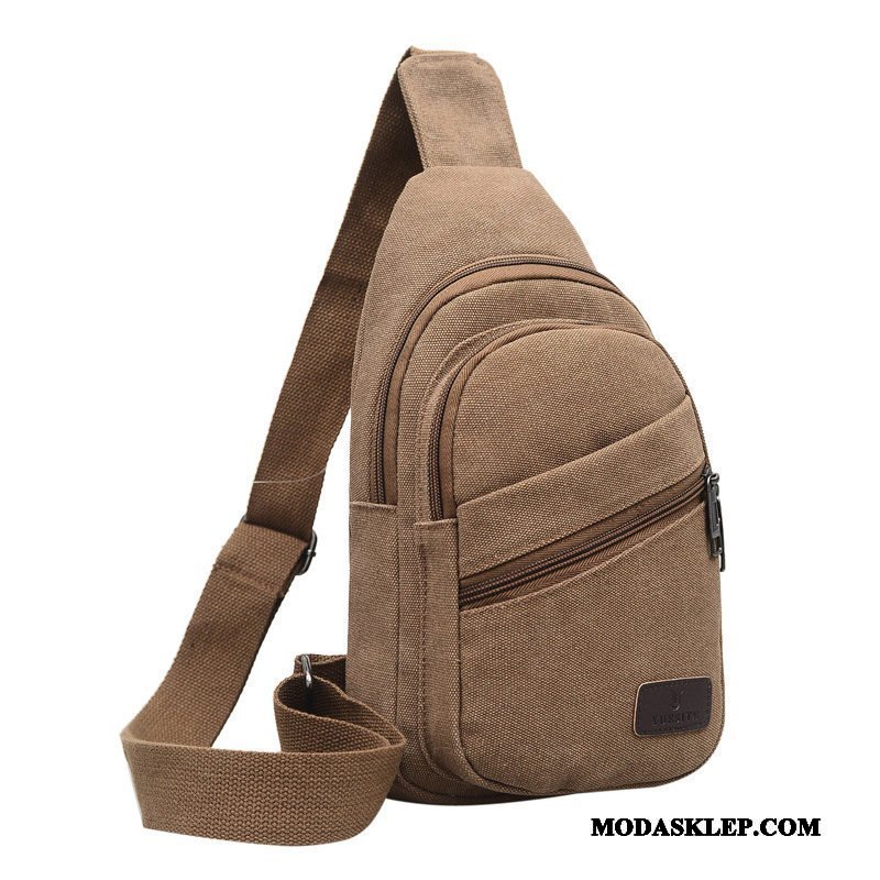 Męskie Torby Na Ramię Tanie Casual Męska Płótno Torba Na Ramię Outdoor Khaki