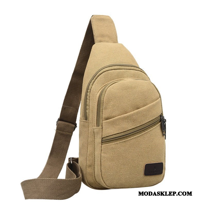 Męskie Torby Na Ramię Tanie Casual Męska Płótno Torba Na Ramię Outdoor Khaki