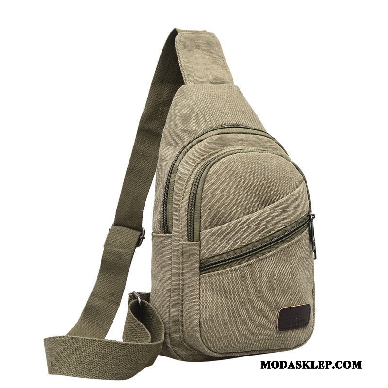 Męskie Torby Na Ramię Tanie Casual Męska Płótno Torba Na Ramię Outdoor Khaki