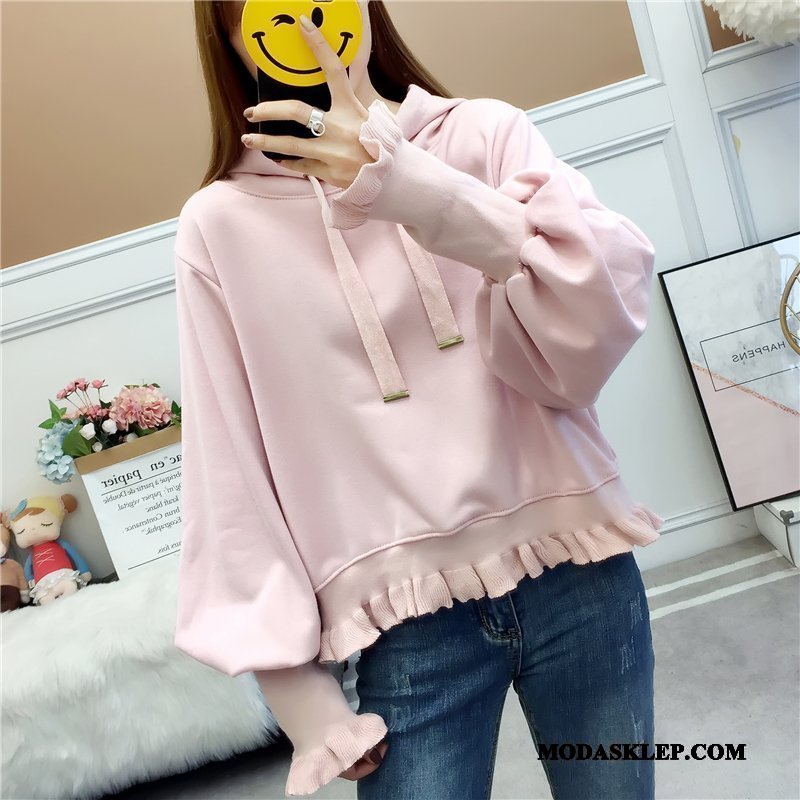 Damskie Bluza Z Kapturem Tanie Gruba Bluzy Z Kapturem Plus Kaszmir Topy Wysoki Stan Czysta Proszek
