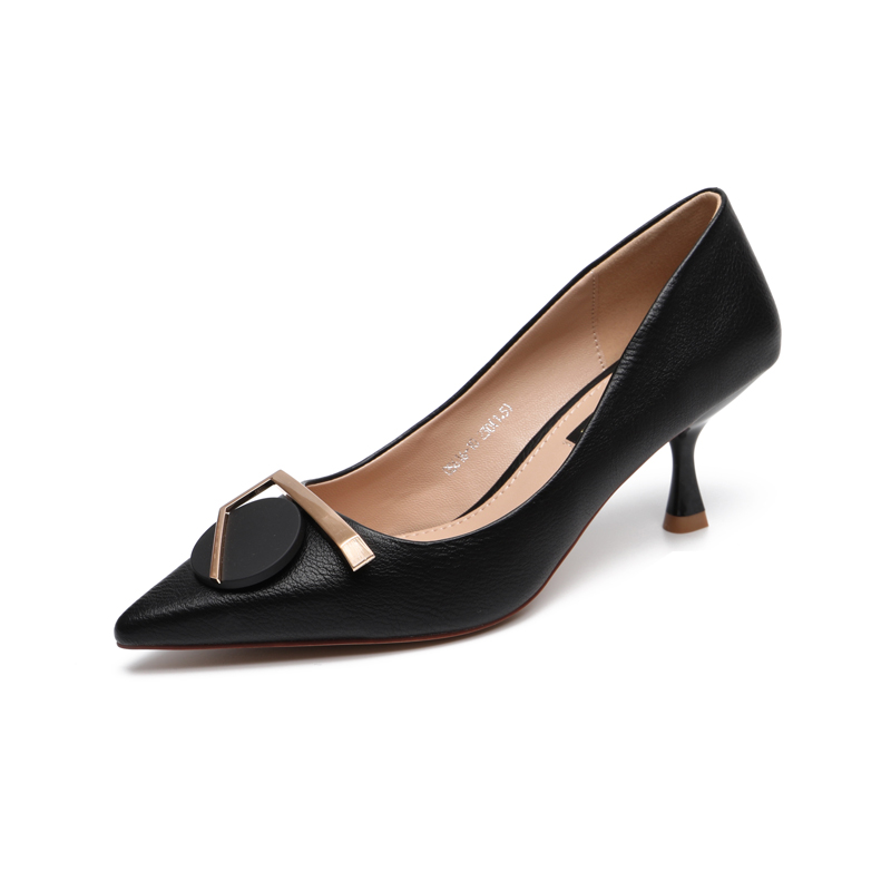 Damskie Buty Na Obcasie Tanie Damska Wysokie Obcasy Szpiczaste Cienkim Obcasie Jesień Czarny Czerwony