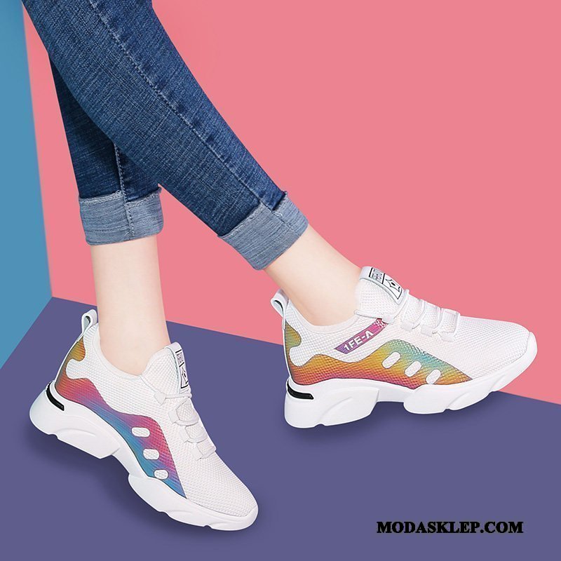 Damskie Buty Sportowe Sklep Trampki Tendencja Lekkie Winda Casual Biały Czerwony