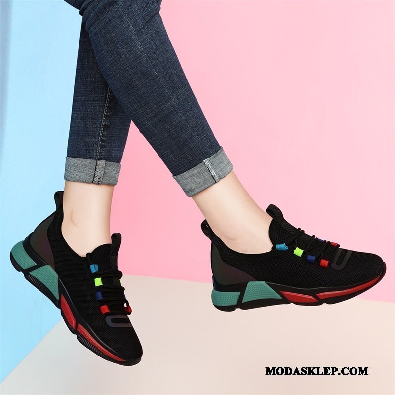 Damskie Buty Sportowe Tanie 2019 Casual Damska Student Moda Czarny
