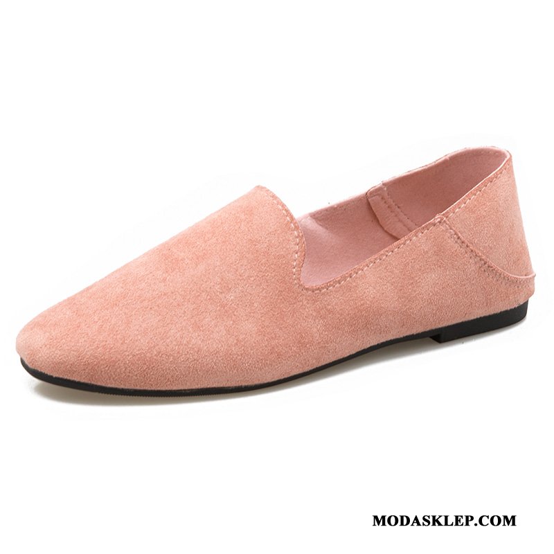 Damskie Mokasyny Kupię Slip On Buty Żeglarskie Lato Wszystko Pasuje Pojedyncze Buty Proszek Czerwony