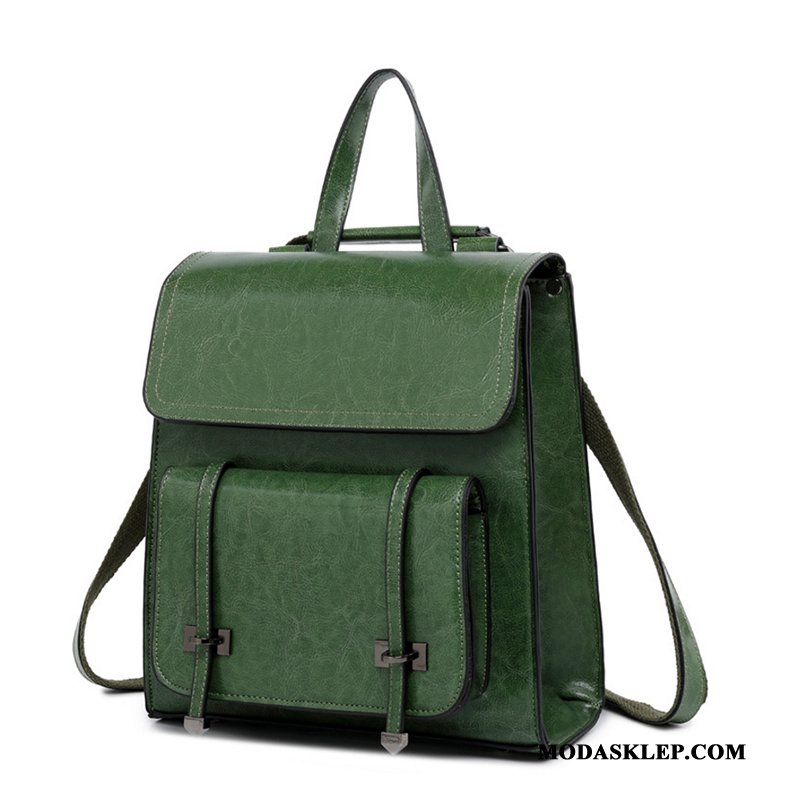 Damskie Plecak Sklep Damska 2019 Trendy Vintage Brytyjski Zielony