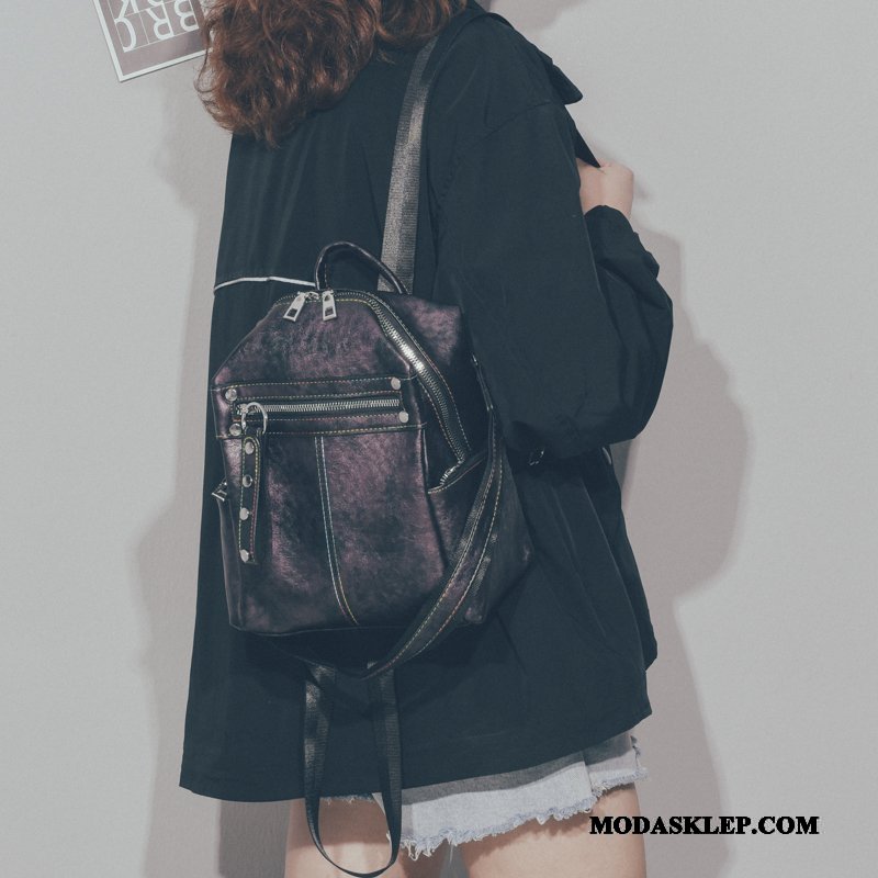 Damskie Plecak Sprzedam Damska Prosty Moda Nowy Casual Fioletowy