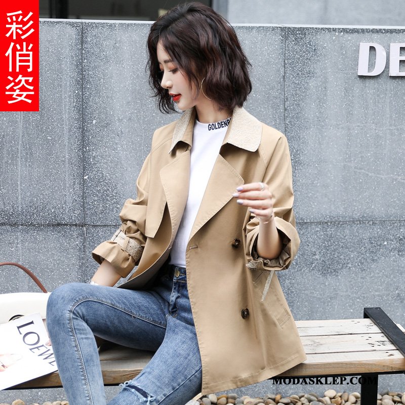 Damskie Prochowiec Oferta Cargo Wiosna Płaszcz 2019 Eleganckie Khaki
