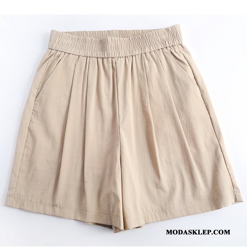Damskie Spodenki Sprzedam Damska Lato Casual Dla Otyłych Wysoki Stan Khaki Czysta