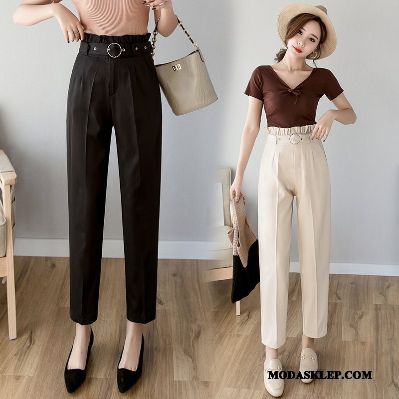Damskie Spodnie Sklep 2019 Casual Wiosna Eleganckie Nowy