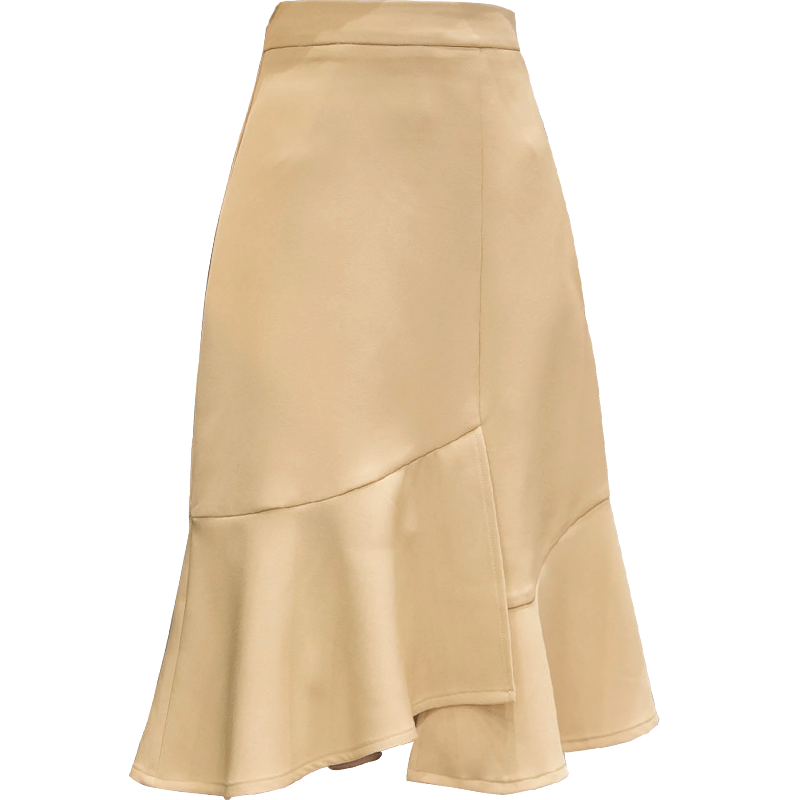 Damskie Spódnica Sklep Nieregularne Długie Wiosna Slim Fit Moda