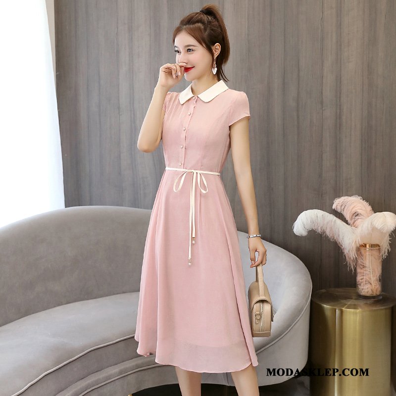 Damskie Sukienka Kupię Eleganckie Casual Ciasno W Talii Lady Lato Proszek