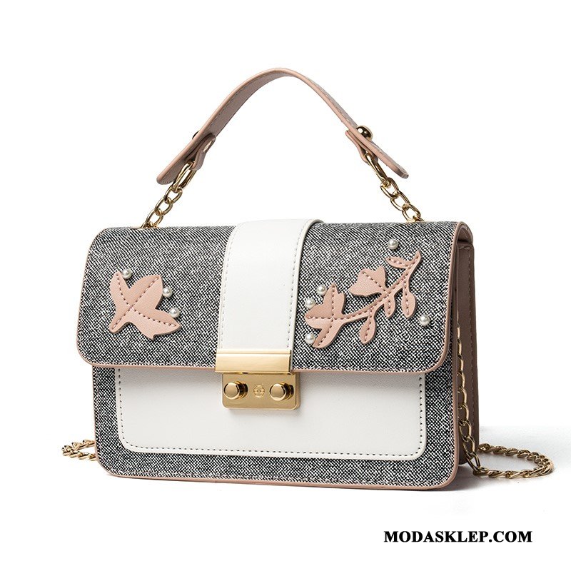 Damskie Torby Na Ramię Oferta Nowy Siatkowe Eleganckie Prosty Torba Na Ramię Szary Czerwony