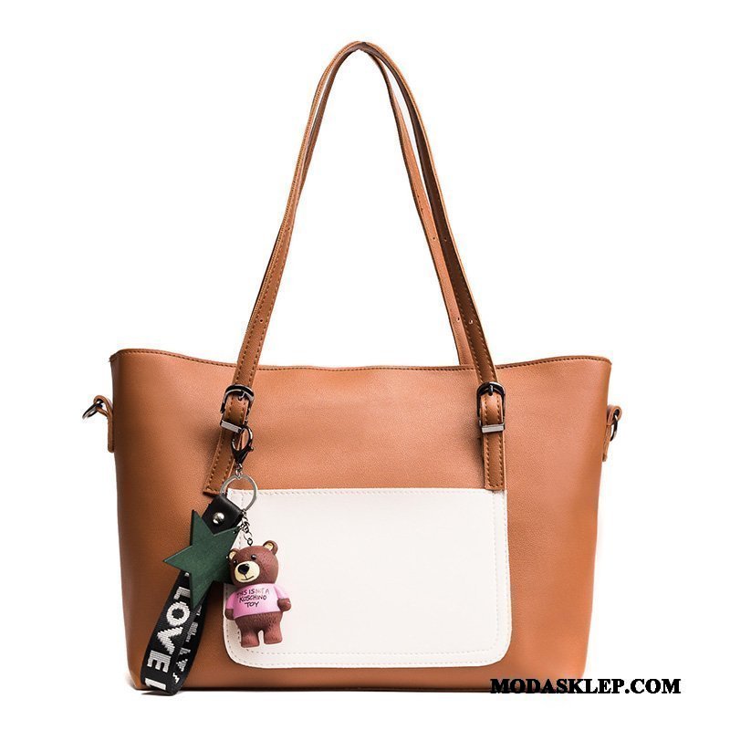 Damskie Torebki Kupię Europa Tote Trendy Torebka 2019 Brązowy