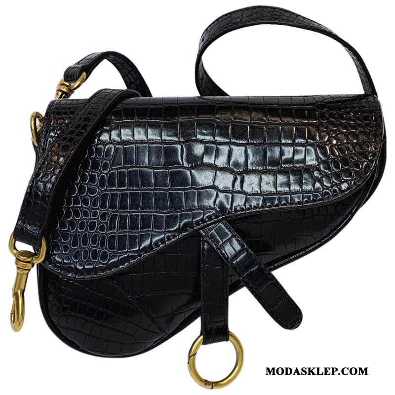 Damskie Torebki Oferta Nowy Wzór Krokodyla Moda 2019 Trendy Czarny