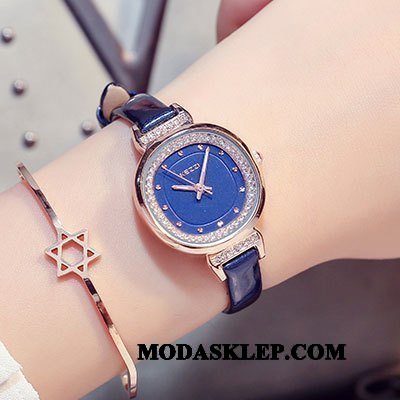 Damskie Zegarek Na Rękę Tanie Eleganckie Casual Nowy 2019 Student Niebieski
