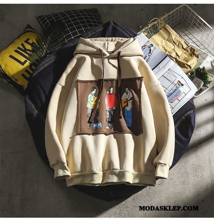 Męskie Bluza Z Kapturem Kup Bluzy Z Kapturem Szerokie Męska Płaszcz Tendencja Khaki