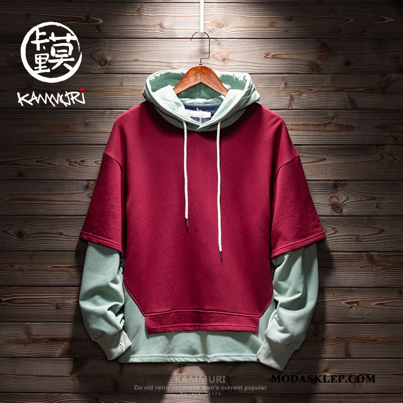 Męskie Bluza Z Kapturem Na Sprzedaż Bluzy Z Kapturem Jesień Pullover 2019 Płaszcz Czerwony