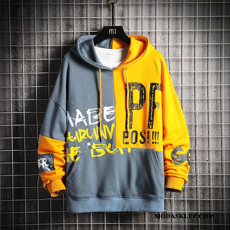 Męskie Bluza Z Kapturem Oferta Tendencja Nowy Bluzy Z Kapturem Wiosna Męska Mieszane Kolory Szary