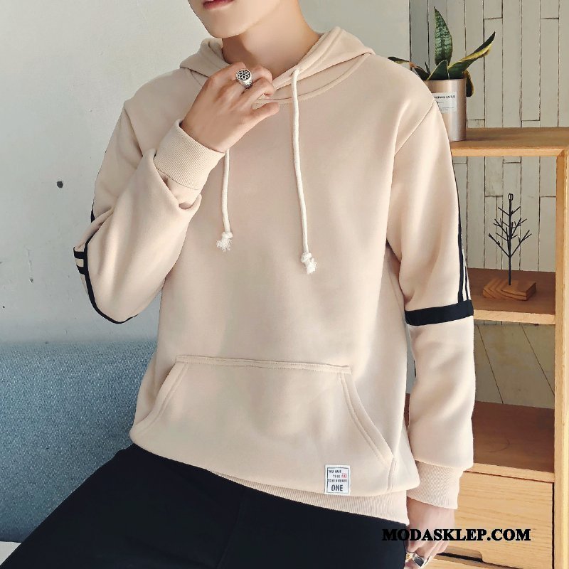 Męskie Bluza Z Kapturem Online Nowy Plus Kaszmir Tendencja Wiosna Student Khaki