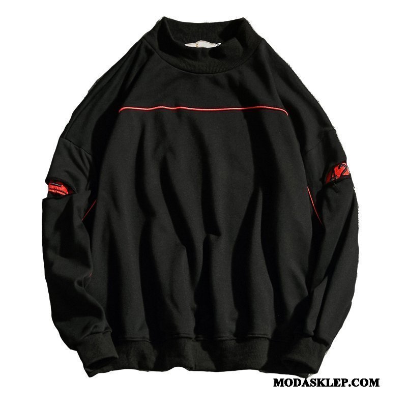 Męskie Bluza Z Kapturem Online Pullover Męska Casual Duży Rozmiar Płaszcz Kamuflaż Czarny