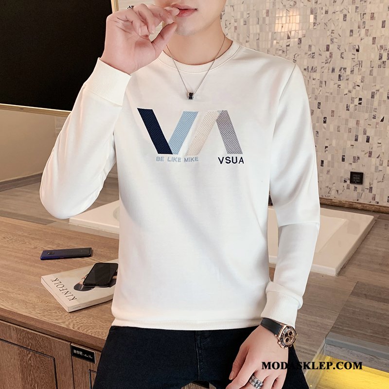 Męskie Bluza Z Kapturem Sprzedam Bluzy Z Kapturem Casual Nowy T-shirt Z Długim Rękawem Tendencja Biały