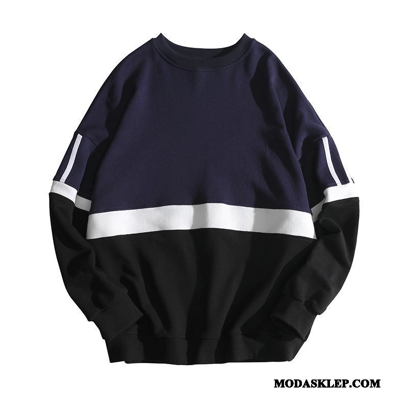 Męskie Bluza Z Kapturem Sprzedam Bluzy Z Kapturem Student Tendencja Hip-hop Męska Ciemno Niebieski
