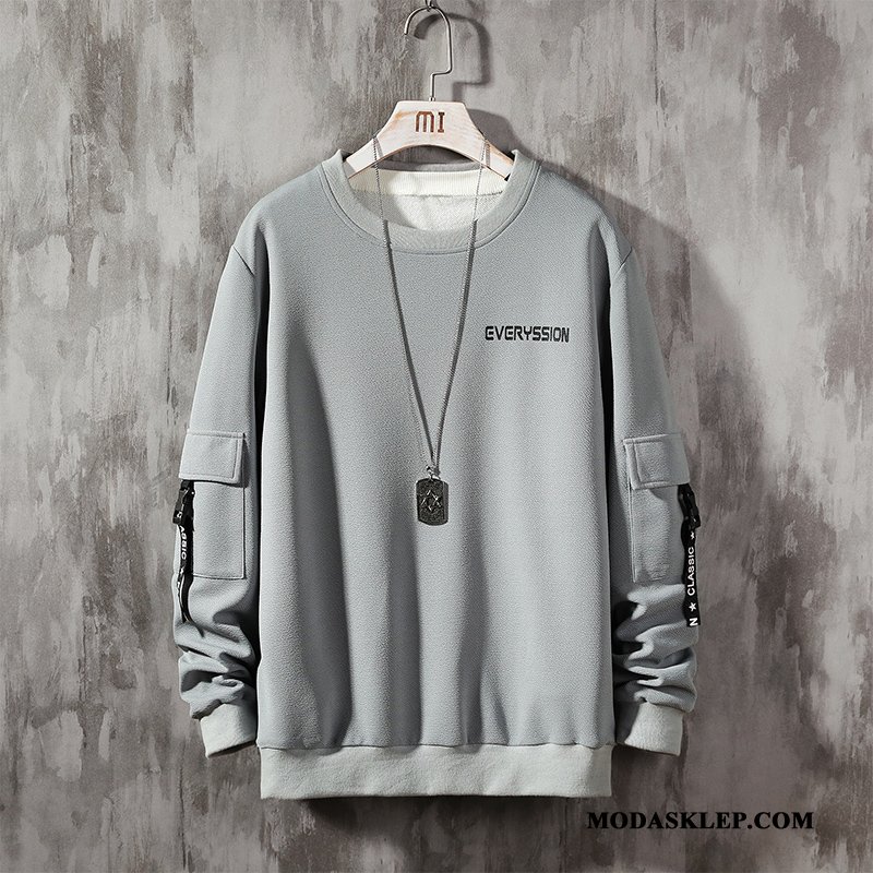 Męskie Bluza Z Kapturem Tanie Tendencja Bluzy Z Kapturem Super Casual Sportowe Szary