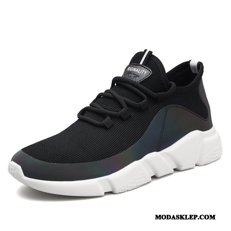 Męskie Buty Sportowe Sklep Oddychające Męska Wiosna Casual Outdoor Czarny