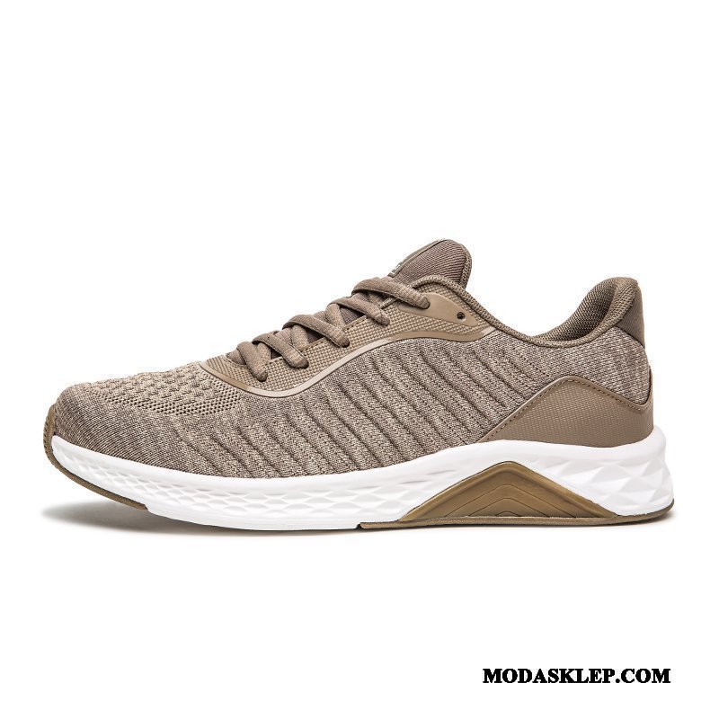 Męskie Buty Sportowe Tanie Antypoślizgowe Lekkie Amortyzujące Męska Buty Do Biegania Khaki
