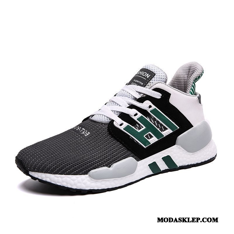 Męskie Buty Sportowe Tanie Casual Tendencja 2019 Oddychające Męska Czarny Czerwony