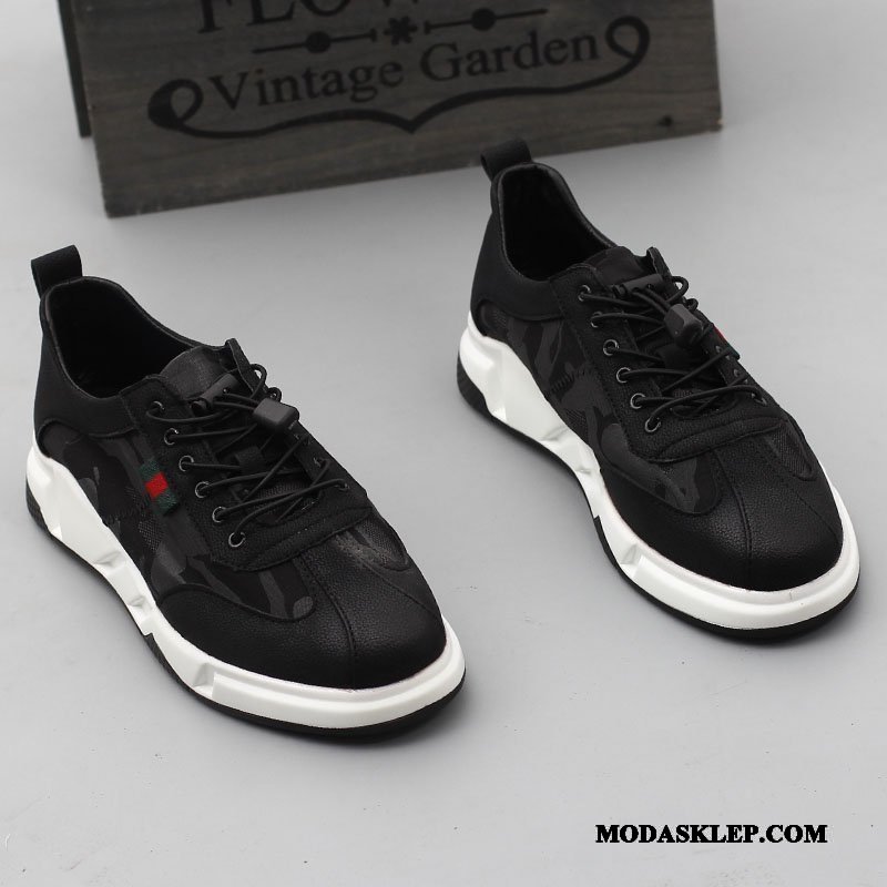 Męskie Buty Sportowe Tanie Loafers Casual Tendencja Buty Na Deskorolke Jesień Czarny