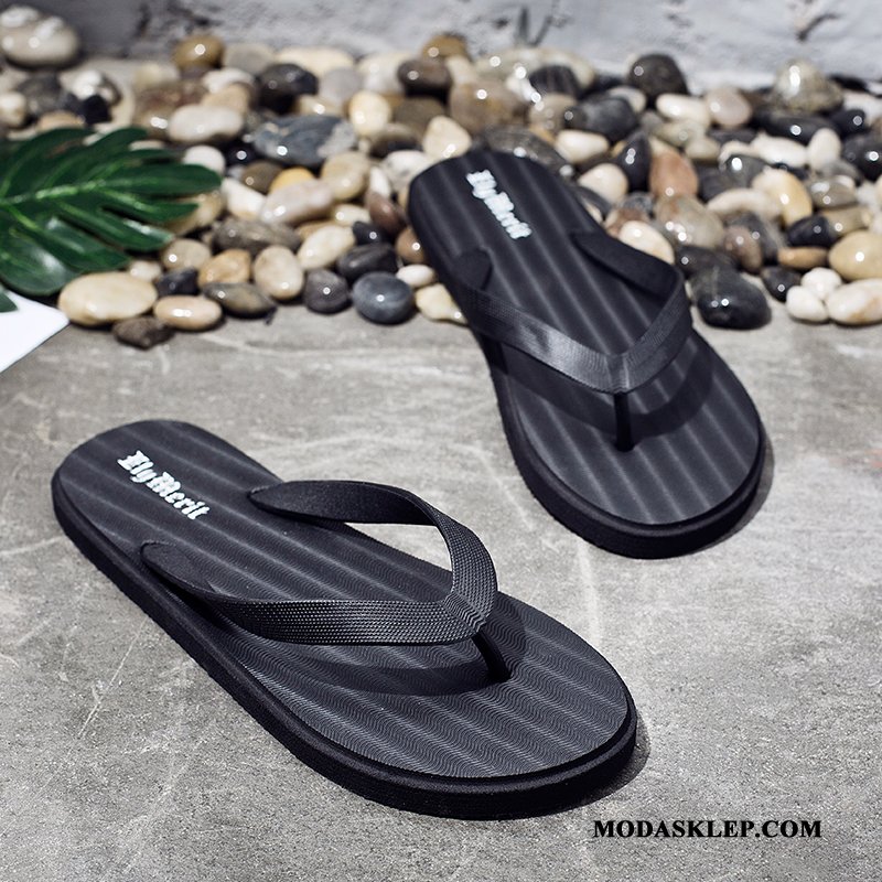 Męskie Japonki Oferta Kapcie Zakochani Outdoor Męska Osobowość Czarny