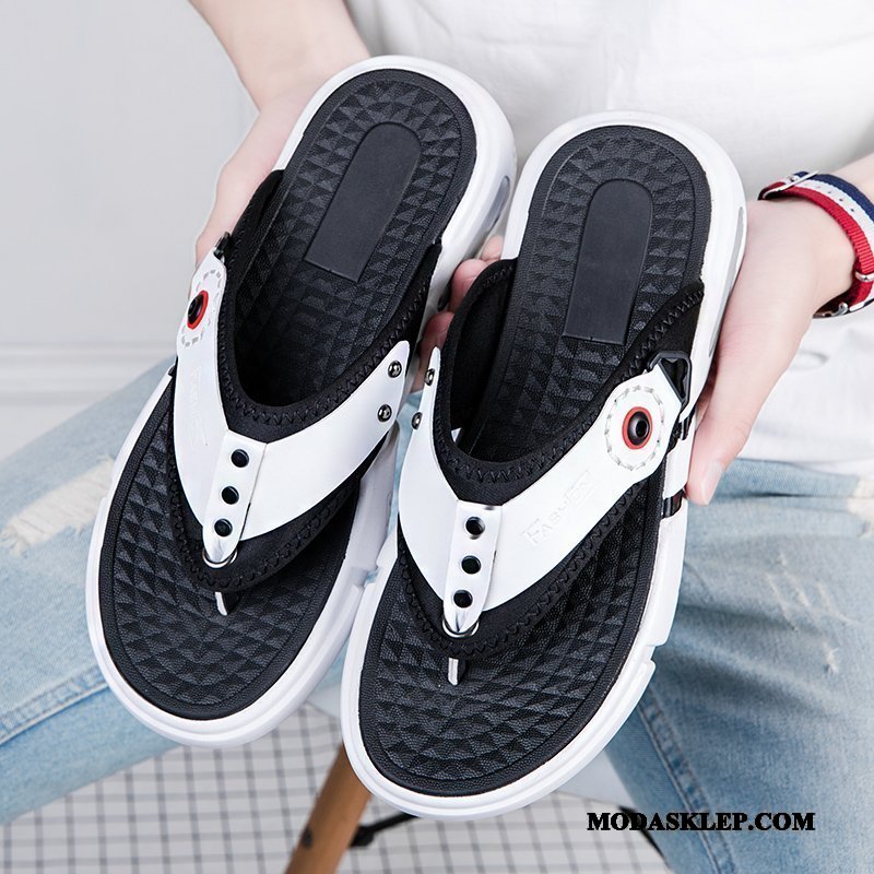 Męskie Japonki Oferta Osobowość Plażowe Tendencja Sandały Buty Biały