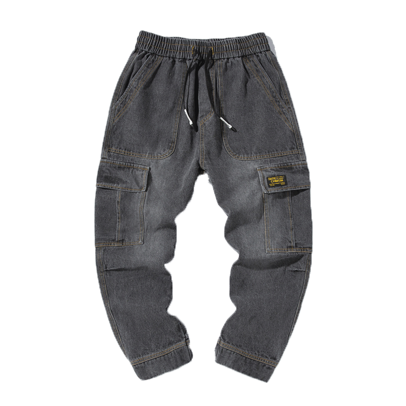 Męskie Jeansy Online Modna Marka Szerokie Męska Harlan Slim Fit Czarny