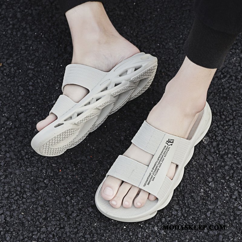 Męskie Kapcie Online Plażowe Outdoor Buty Odzież Wierzchnia Męska Beżowy