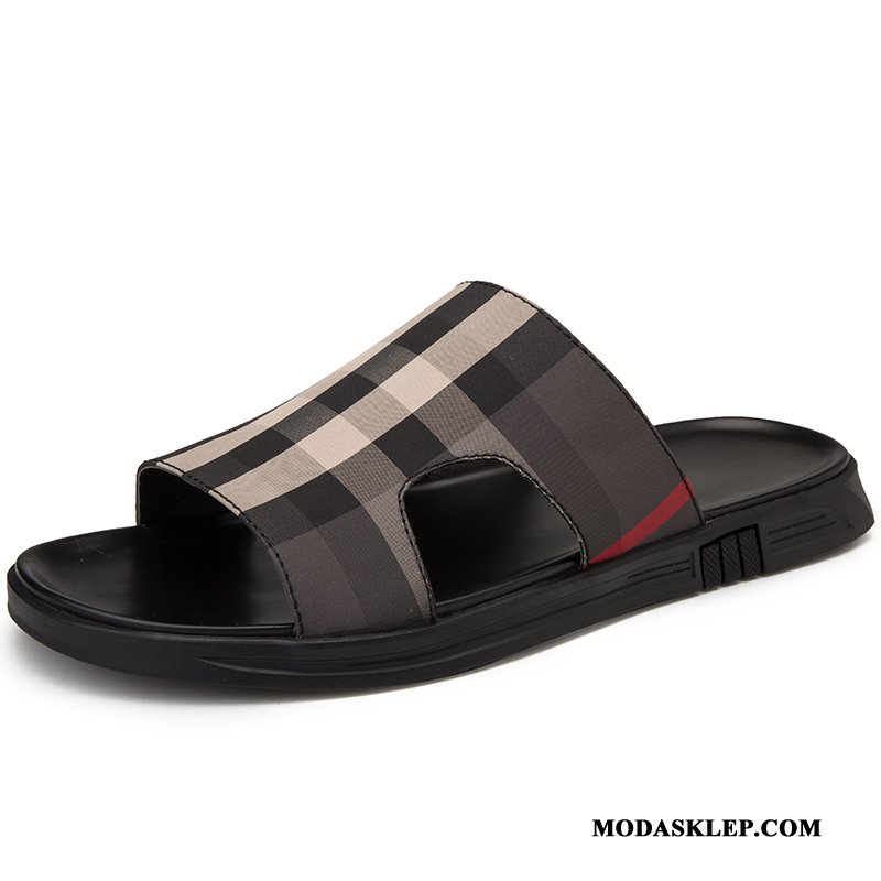 Męskie Kapcie Sklep 2019 Tendencja Moda Odzież Wierzchnia Casual Czarny