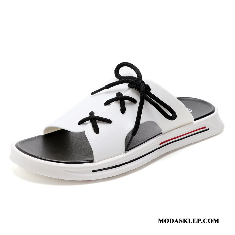 Męskie Kapcie Sprzedam 2019 Moda Buty Antypoślizgowe Outdoor Biały Czerwony